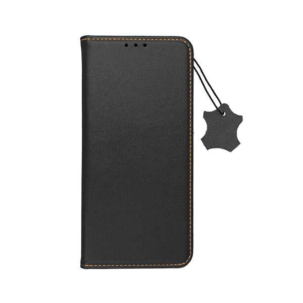 Premium Leather 100% Knižkové Magnetické Púzdro Čierne pre Samsung Galaxy S23 Ultra