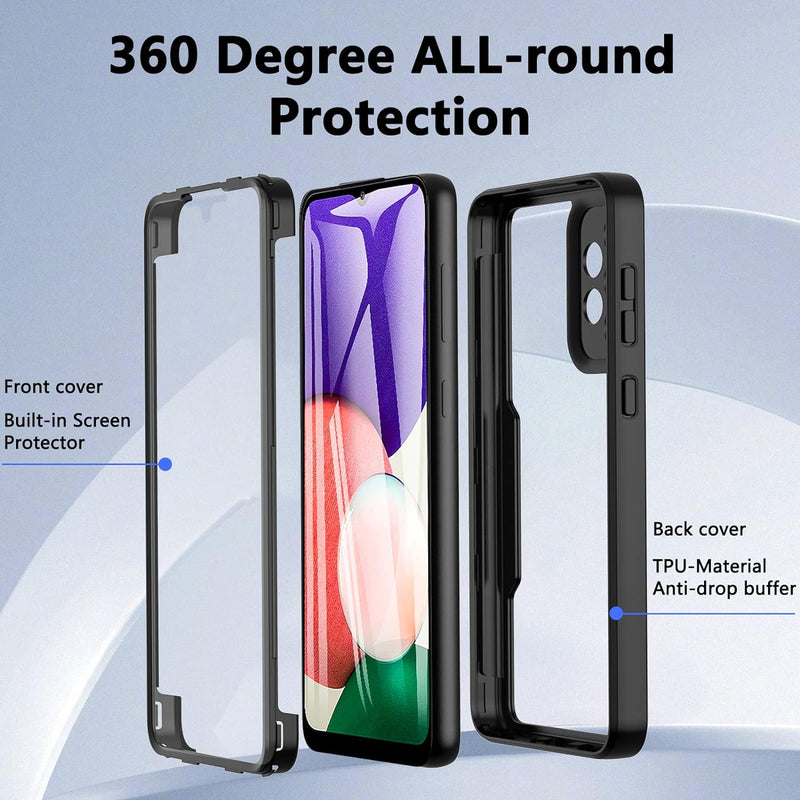 360° Full Body Case Black Ochranný Kryt pre Samsung Galaxy A53