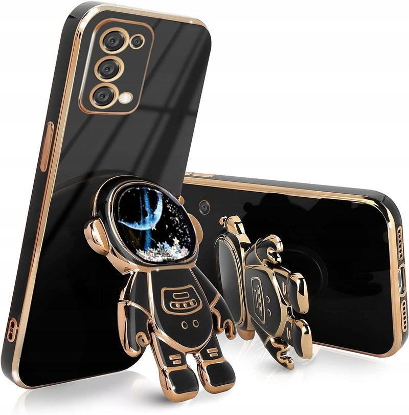 Lighting Astronaut Case Black Ochranný Kryt pre Samsung Galaxy A34 5G