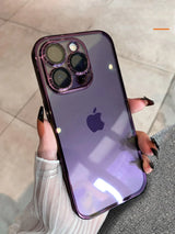 Luxury Plate Case Purple Ochranný Kryt pre iPhone 13