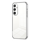 Luxury Plate Case Silver Ochranný Kryt pre Samsung Galaxy A54