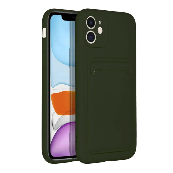 Card Air Bag Case Green Ochranný Kryt pre iPhone 11