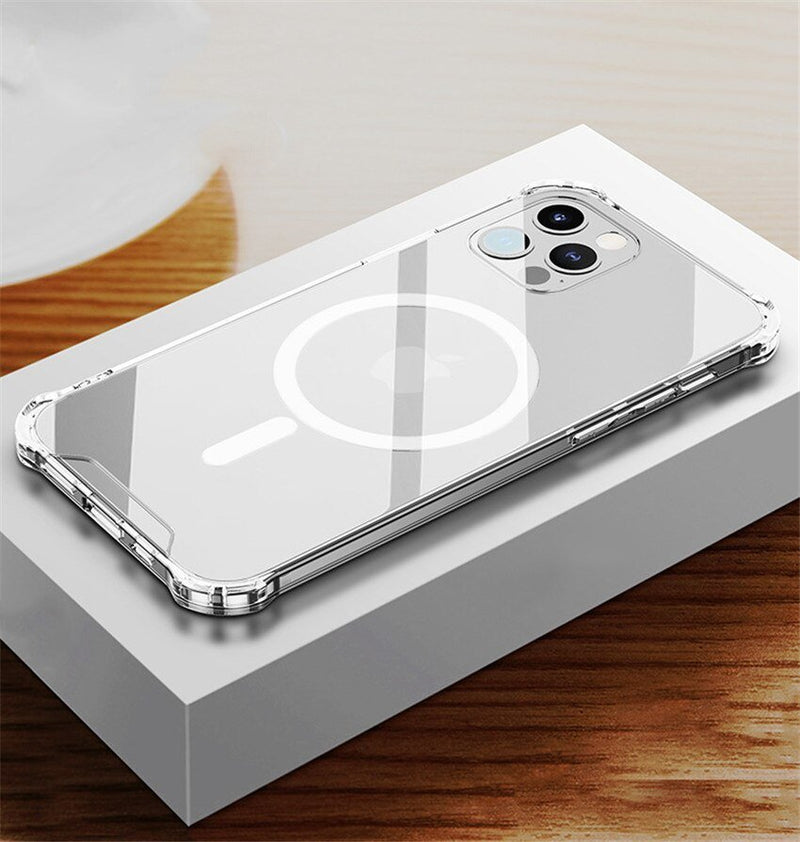 Clear MagSafe Magnetic Case Ochranný Kryt pre iPhone 15 Plus