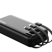 Načítať obrázok do zobrazovača galérie, Dudao Pro Powerbank Black 20000mAh so zabudovanými káblami (USB, MicroUSB, USB-C, Lightning)
