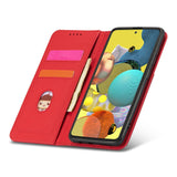 Elegant Card Case Red Ochranný Knižkový Kryt pre Samsung Galaxy A52 / A52 5G / A52s