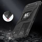 Premium Ring Armor Rugged Case Silver pre Samsung Galaxy S22 Ultra