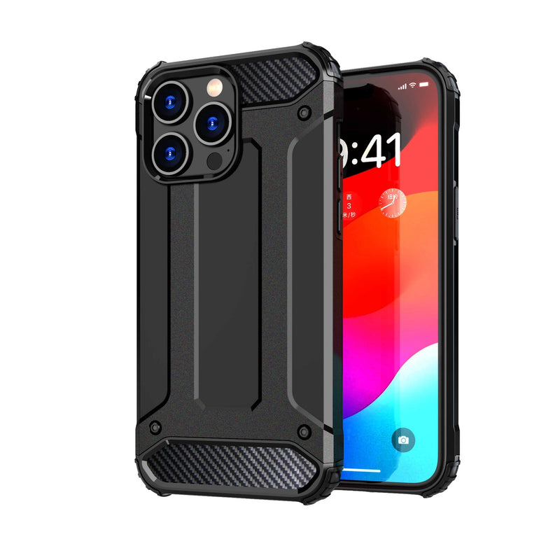 Hybrid Armor Black Ochranný Kryt pre iPhone 15 Pro Max