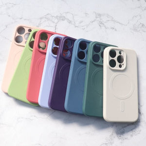 MagSafe Silicone Case Blue Ochranný Kryt pre iPhone 15 Plus