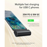 PlugOn Powerbank 5000 mAh USB-C PD QC3.0 3A 20W