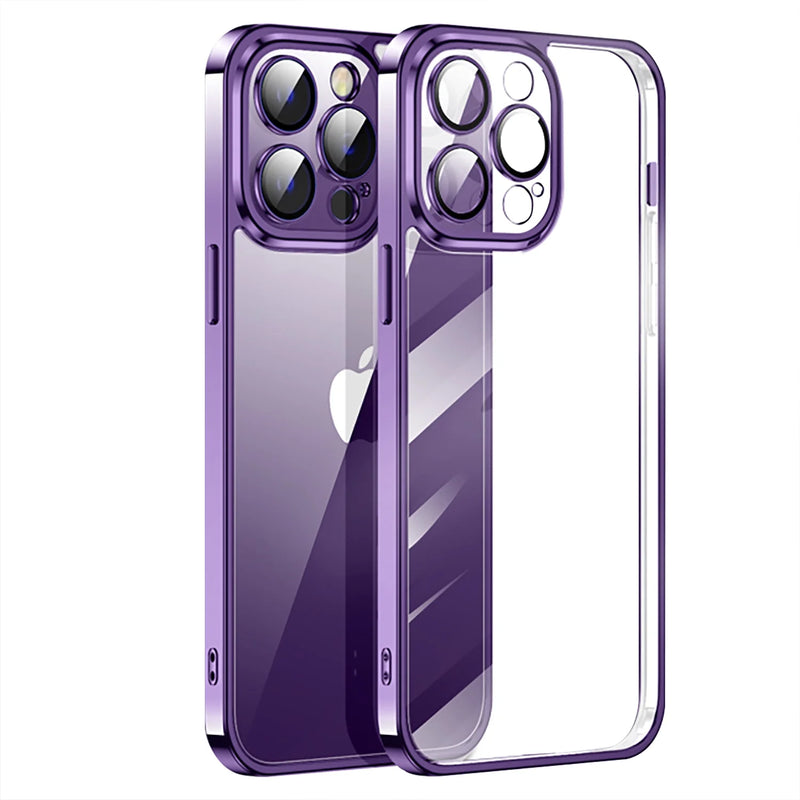 Luxury Plate Case Purple Ochranný Kryt pre iPhone 13