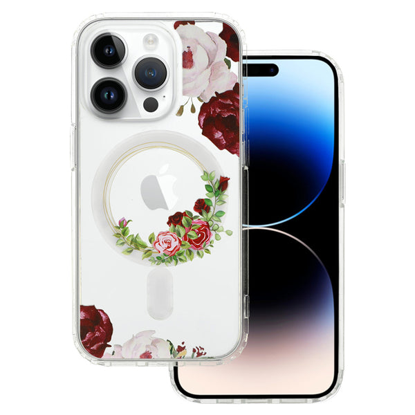 MagSafe Flower Case 3 Ochranný Kryt pre iPhone 15 Pro