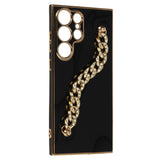 Chain Case Black-Gold Ochranný Kryt pre Samsung Galaxy S23 Ultra