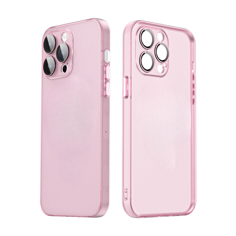 Slim Clear Camera Protect Pink Ochranný Kryt pre iPhone 14