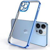 Luxury Plate Case Blue Ochranný Kryt pre iPhone 15 Pro