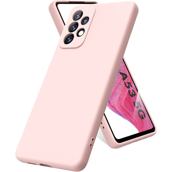 Premium Silicone Case Pink Ochranný Kryt pre Samsung Galaxy A52 / A52 5G / A52s