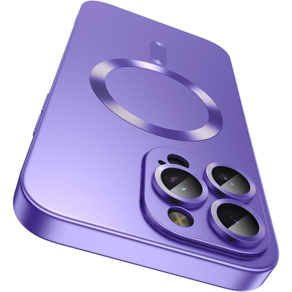 Camera Lens Protect MagSafe Silicone Case Purple Ochranný Kryt pre iPhone 14 Pro Max