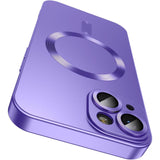 Camera Lens Protect MagSafe Silicone Case Purple Ochranný Kryt pre iPhone 14 Plus