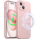 MagSafe Silicone Case Pink Ochranný Kryt pre iPhone 15 Plus