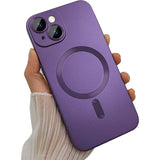 Camera Lens Protect MagSafe Silicone Case Purple Ochranný Kryt pre iPhone 14 Plus