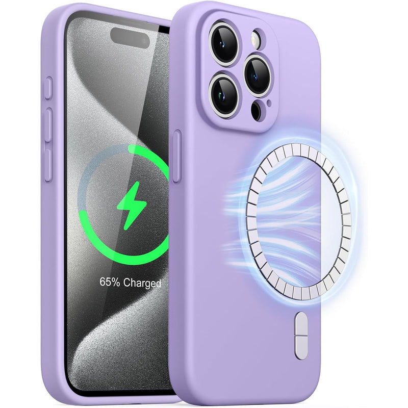 MagSafe Silicone Case Violet Ochranný Kryt pre iPhone 15 Pro Max