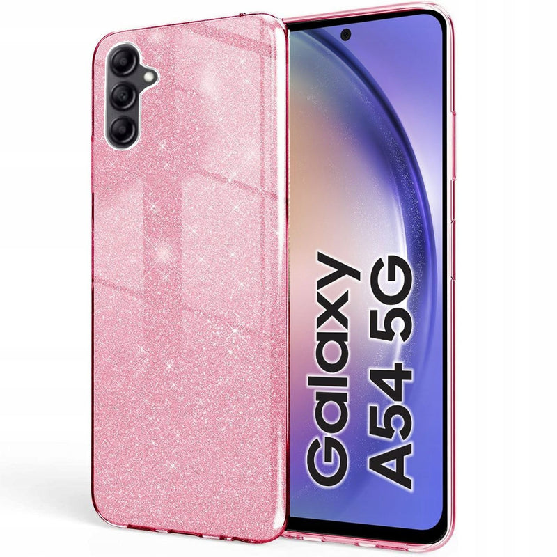 Glitter Pink Ochranný Kryt pre Samsung Galaxy A54 5G