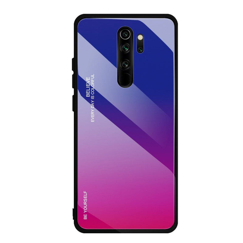 Glass Durable Pink-Purple Ochranný Kryt pre Xiaomi Redmi Note 8 Pro