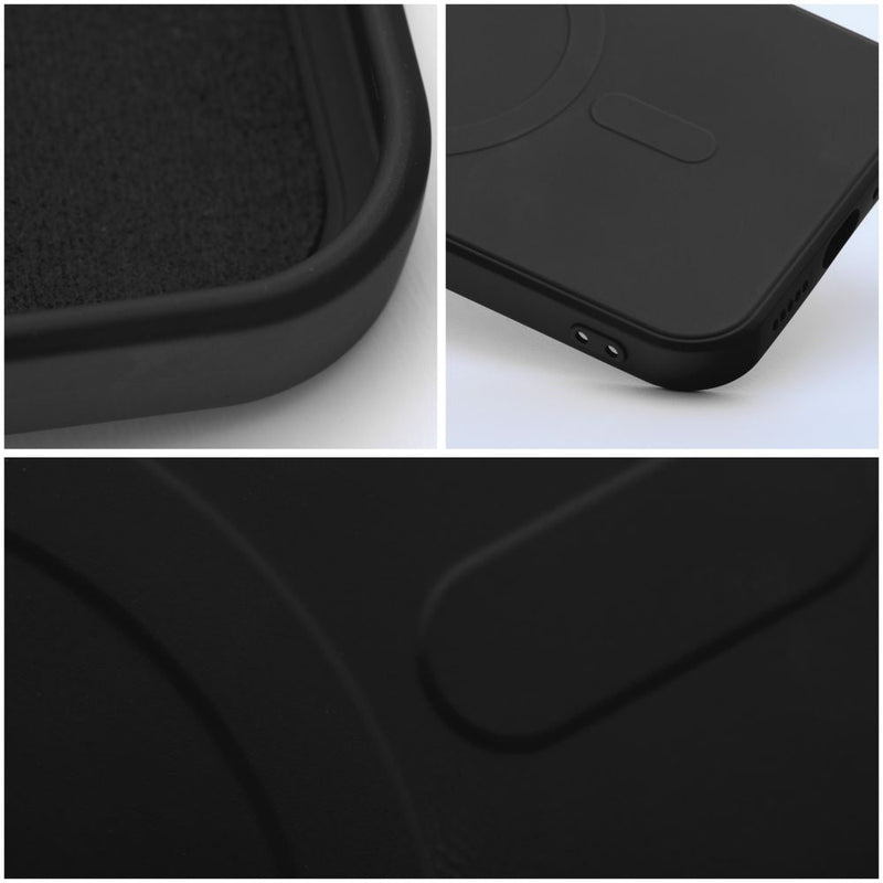 MagSafe Silicone Case Black Ochranný Kryt pre iPhone 12