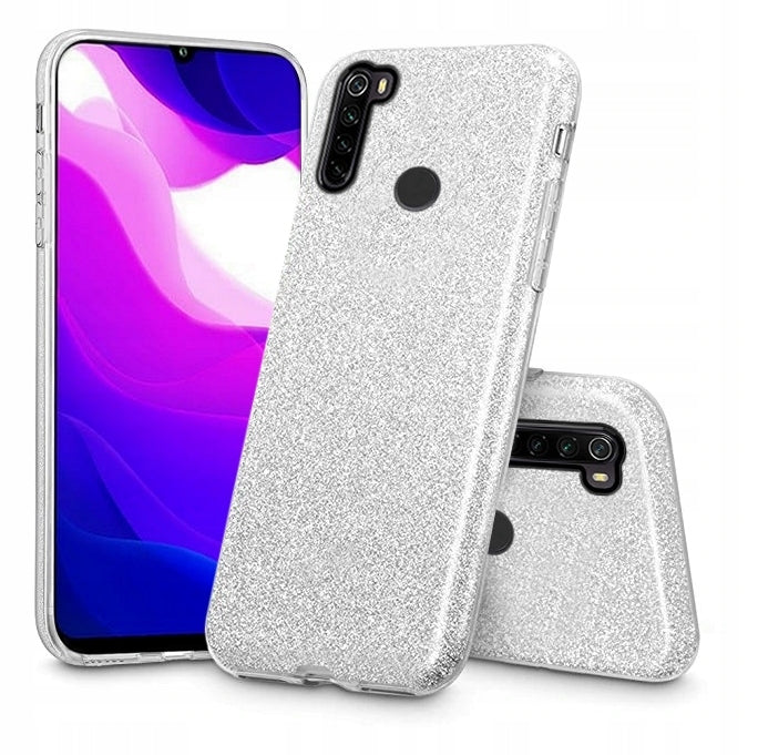 Glitter Silver Ochranný Kryt pre Xiaomi Redmi Note 8T