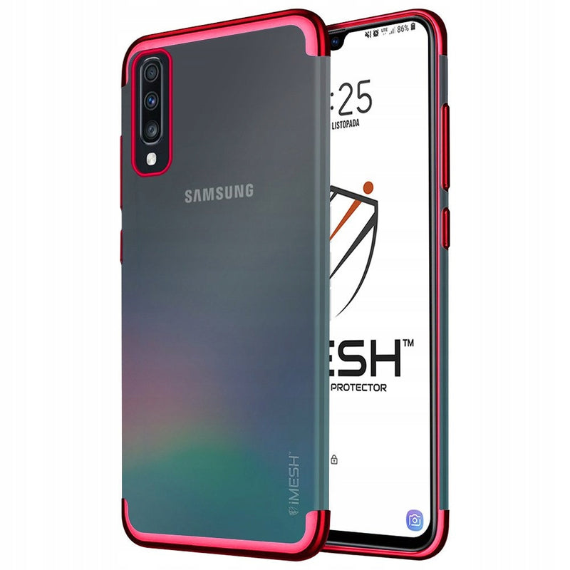 Luxury Plate Case Red Ochranný Kryt pre Samsung Galaxy A70