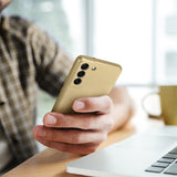 Metallic Gold Ochranný Kryt pre Samsung Galaxy A52 / A52 5G / A52s