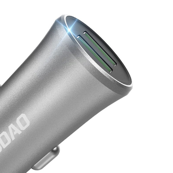 Dudao 3,4A Smart 2x USB Silver Nabíjačka do Auta