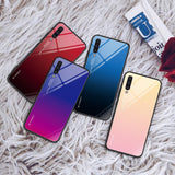 Glass Durable Black-Red Ochranný Kryt pre Samsung Galaxy A70