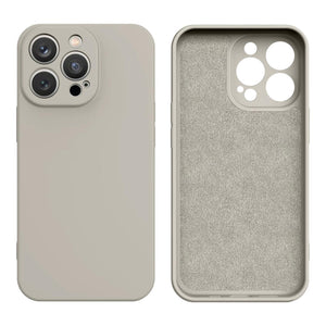 Premium Silicone Case Beige Ochranný Kryt pre iPhone 13 Pro Max