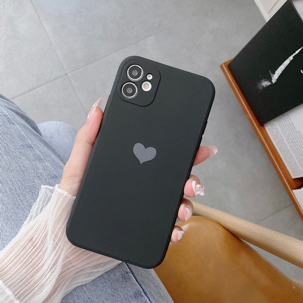 Valentine Heart Case Black Ochranný Kryt pre iPhone 11 Pro