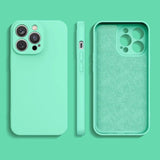 Premium Silicone Case Mint Ochranný Kryt pre iPhone 13 Pro